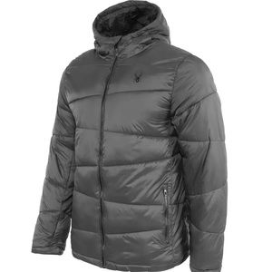 Spyder Nexus Puffer Hoodie Jacket Polar Tonal | Gray | Men's L | NWT| MSRP$199